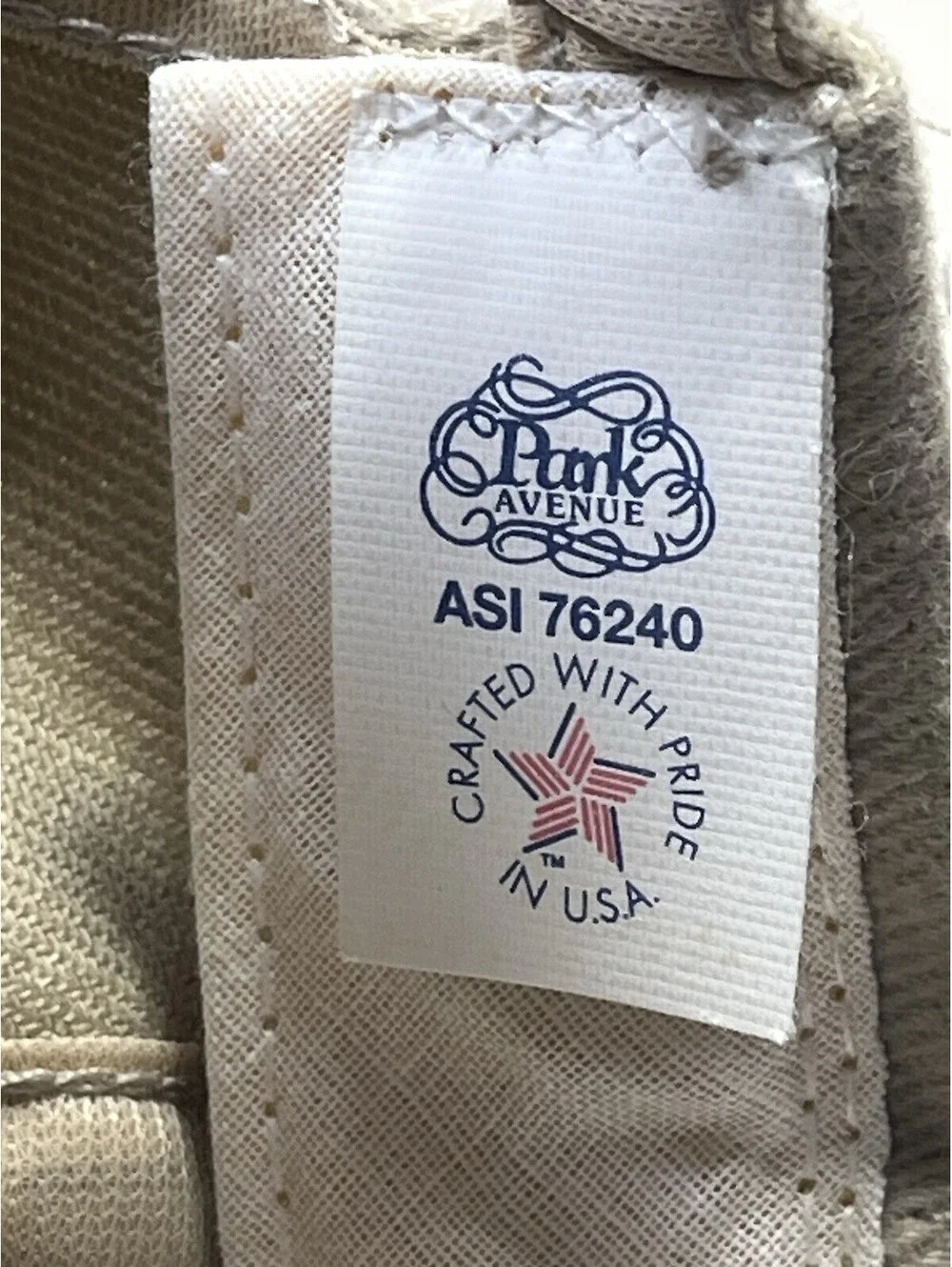 VNTG Dockers Long Bill Canvas Cap Tan/Green Elastic Back Dad Hat Retro [COPY]